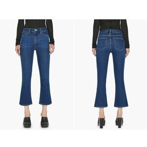 Frame Le Crop Mini Boot High Waist Jeans in Majesty Size 26